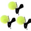 COJJ - Set di 3 palline per allenamento da tennis, colore: verde
