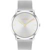 Calvin Klein Orologio Con Movimento Al Quarzo A Due Lancette Per Uomo e Donna Collezione EXCEPTIONAL con Cinturino in Maglia Metallica in Acciaio Inossidabile Argentato - 25300001, Silver