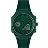 Lacoste Orologio Quarzo Multifunzione Analogico-Digitale da Uomo Collezione LC33 con Cinturino in Silicone Verde - 2011449