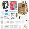 Mineup Trauma First Aid Kit, 198 Pezzi Kit Di Sopravvivenza Di Emergenza, Sopravvivenza Di Emergenza Kit, Auto, Borsa Medica Per Attività All'aperto, Casa, Auto, Campeggio All'aperto (Nero)