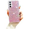 SEHEYA Cover per Samsung Galaxy A16 5G / 4G Custodia Glitter Silicone Morbido Sottile Antiurto Paraurti Protettiva Case Brillantini Scintillante Bling Bling Caso Donna, Paillette Rosa