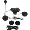 MotorMinds Cuffia per casco da moto, con citofono Bluetooth, Bluetooth 1000 mAh, BT5.0, per casco da moto, altoparlante, supporto vivavoce con auricolare BT per casco di ricarica USB