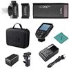 Godox AD200Pro Flash tascabile portatile TTL senza fili con testa flash intercambiabile (Speedlite/lampadina nuda), GN52 GN60 1/8000s HSS 200W con trasmettitore Trigger Flash E-TTL II Xpro-C per Canon