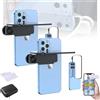 Generico Lente effetto specchio - Cattura riflessi mozzafiato all'istante, Kit clip per riflessione a specchio per fotocamera dello smartphone, Specchio ribaltabile regolabile in vetro (Black-2Pc)
