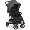 hauck Passeggino Rapid 4 - Passeggino Leggero Dalla Nascita Fino a ca. 3 Anni - Passeggino Compatto, Pieghevole e Regolabile - Passeggino Reclinabile - Grande Portaoggetti Fino a 3 kg - Grigio