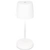 BRILONER - Lampada da tavolo a LED senza fili, lampada da comodino dimmerabile touch, lampada da scrivania, ricaricabile, a batteria, IP44, USB-C, luce bianca calda, 2,6W, 150lm, 105x260mm, bianco