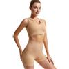 XFSRG Completo Palestra Donna Reggiseno Sportivo Pantaloncini a Vita Alta Set Yoga Confortevoli e Traspiranti per Jogging Allenamento Escursioni Ciclismo(Colore L)