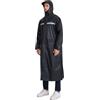 Poncho impermeabile per adulti, riutilizzabile, poncho impermeabile per adulti, con cappuccio, impermeabile, leggero, per escursionismo, campeggio, ciclismo, viaggi, taglia unica, Nero , Taglia unica