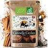 Nabür - 500gr Cannella Ceylon BIO di Madagascar, Polvere Gourmet, Macinato, Ricco, Profumato, Sottile, Piacere del Cuoco