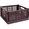 Hay - Cestino Colour Crate - Rosso - Polipropilene riciclato - Designer Hay Studio