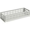 Hay - Cestino Colour Crate - Grigio - Polipropilene riciclato - Designer Hay Studio