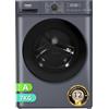 CHiQ CW07123863AX Lavatrice incasso - 7kg, Classe A, Motore BLDC 1200 RPM, Vapore e Lavaggio rapido, 15 Programmi, Design compatto (60x46,5x84cm) - Grigio moderno