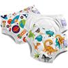 Bambino Mio Pantaloni da Allenamento Piccoli, 3-4 Anni, con Animali Coraggiosi, riutilizzabili, Lavabili, Punto Croce