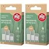 Pic Solution Cerotto Green Canna da Zucchero e Aloe Resistente all'Acqua, Confezione Mix da 40 Pezzi, Dimensioni 7x2 mm 20 Pezzi, 6x2 mm 10 Pezzi, 4x2mm 10 Pezzi (Confezione da 2)