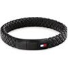 Tommy Hilfiger Jewelry Braccialetto da Uomo in Pelle Colore - Disponibile in Nero o Marrone o Blu