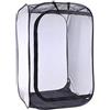 RofHaus Gabbia di Protezione Pieghevole in Rete per terrario, Rete + PVC, 60 x 60 x 90 cm, Large