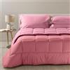 Caleffi 9133, Cotone Bicolor Trapunta per Singolo Letto, Rosa