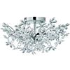 RL LIVE YOUR LIGHT Reality R60014017 Flower Plafoniera 4 Spot, Metallo, Cromato
