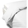 Caleffi 1003575 Percalle Sacco Completo Copripiumino per Matrimoniale Letto, Bianco
