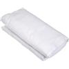 Nuit des Vosges Cotoval Lenzuolo in Cotone Tinta Unita, Bianco, 120x190