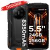 Doogee Fire 3 Ultra 5.5" Telefono robusto Gemini Ai 8350Mah Batteria 24Gb (6+18) 256Gb Widevine L1 Supporto Android 15 Nfc Cellulare - 6Gb 256Gb Gray