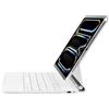 Synchro Bands Magic Keyboard per iPad Pro 11 (M4) 2024, custodia magnetica per tastiera M4 da 11 pollici con trackpad multi-touch, ottima esperienza di digitazione, retroilluminata (bianco, iPad Pro