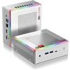 PELADN HA-4 7840HS Mini PC, AMD Ryzen 7 7840HS (8C/16T, Up to 5.1GHz) Win11 Pro, 32 GB DDR5 5600 MHz, RAM, SSD 1TB, 4K HD, BT5.2, Dual HDMI, WiFi6 2.4G/5G, Office,Business Small Desktop RGB Light