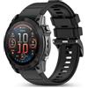 CHULN 26mm Silicone Cinturino per Garmin Fenix 8 51mm/Fenix 7X Pro/Fenix 7X/Fenix 6X/Fenix 6X Pro/Fenix 5X/Fenix 5X Plus, Regolabile Sportiva Cinturino di Ricambio per Smartwatch.(No host)