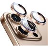 ESR Protezione per obiettivo della fotocamera per iPhone 16 Pro Max/15 Pro Max/14 Pro Max, ultra resistente, HD, vetro temperato ultra sottile, confezione da 1, Desert Titanium