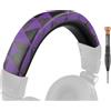 SOULWIT Copertura Archetto in pelle proteica per Audio Technica ATH M50, M50X, M50XWH, M50XBT, M50XBT2, M50S/LE, parte di ricambio per la riparazione del cuscinetto della fascia per la testa