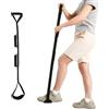 Kekoy Cinghia per sollevamento gambe con Prese Mani e Piedi, per Mobilità Ridotta (Post-Sostituzione Anca e Anziani), Ideale per Letto/Auto/Sedia a Rotelle (91cm Nero)