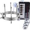 AMAZBEE Dilatatore anale Electroshock con accessori Giocattoli sessuali elettrici per anale e vaginale Speculum in acciaio inox divaricatore rettale (E,1)