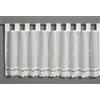 Gardinia Sehlbach Tenda bistrot in batista con ricamo floreale e bordo in pizzo, Bianco, 135 x 48 cm, Ricamo elegante, Traslucido, Opaco, Montaggio semplice, Certificato Oeko-Tex