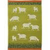 COUCKE Strofinaccio in cotone jacquard stampato, pascoli, 50 x 75 cm