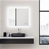Talos Specchio da Bagno Sun LED con Luce Bianca Calda - Cornice Luminosa - 80x70 cm