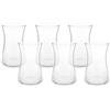 KARACA Heybeli - Elegante set di 6 bicchieri da tè turchi trasparenti, 170 ml, design curvo, per tea party, lavabili in lavastoviglie