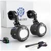Future Eyes Fari Fendinebbia LED per Moto, Faro Ausiliario da 60W con Rotazione a 360°, Abbagliante/Anabbagliante, Luci di Guida Impermeabili per Guida Notturna, ATV, UTV e Fari per Motociclette