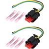 EMSea 2 cavi per bobina di accensione con 6 connettori a crimpare rosa, 284425-1, compatibili con Opel