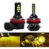 SOCAL-LED LIGHTING 2x H11 H8 Lampadina fendinebbia a LED Advanced 3030 SMD Lampada DRL di marcia diurna colorata luminosa, Giallo dorato