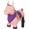 small foot Animale saltellante unicorno, giocattolo per saltellare gonfiabile con bandana e pompa per l'aria, per interni ed esterni, fino a 50 kg, per bambini dai 2 anni, 12786