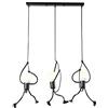Gerenecic Lampada a Sospensione in Ferro con Motivo a Cartoni Animati, Moderna e Creativa, con luci a Sospensione a Forma di Piccole Persone, luci a Sospensione Regolabili per la cameretta d