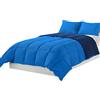 Tata Home Piumino Winter Double Face Invernale 300 gr/mq in Morbida Microfibra Misura 1 Piazza Singolo cm 155x200 Colore Blu Avio