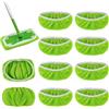 RHHGHY 10 Pezzi Panni per Swiffer Lavapavimenti Kit,25,4x11,5cm Riutilizzabile Panni Umidi per Bastone Swiffer Sweeper Mop Pavimenti Panni per Scopa, per Tutti I Tipi Di Pavimento Pulizia