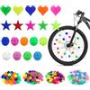 JRSHIRLEYLTD 246 pezzi colorati raggi della bicicletta accessori per bambini, perline per raggi della bicicletta per bambini riflettenti, raggi della bicicletta, decorazioni per raggi per ragazze e ragazzi