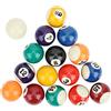 Hominas Palle da biliardo, 16 pezzi, set completo di palline da biliardo da 38 mm, in resina, per bambini, mini accessori da tavolo da biliardo