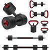 JOROTO Set di manubri regolabili, set di manubri con spine, set di pesi per allenamento 4 in1 per la palestra di casa, bilancieri, Kettlebells, attrezzi per il fitness Push up Stand