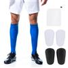 VOSSOT Mini Parastinchi Calcio Bambini,2 Paia Bianco & Nero con Borsa in Rete, Parastinchi Leggeri Antishock per Allenamento e Partita, Accessori Calcio per Ragazzi e Ragazze