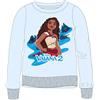 Disney Sweat Shirt Kid (2 à 8 Anni) Vaiana Morbido, Carino Caldo: Gilet Maglione Misto Cotone Stampato per Ragazze Ragazzi Modello Dis Vai 5218C589-S1-4Anni