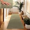 Paco Home Tappeto Moderno e Morbido per Soggiorno a Pelo Corto Lavabile Fluffy Uni Effetto Pelliccia Senza Tempo Elegante Antiscivolo Facile da Pulire, Dimensione:60x100 cm, Colore:Verde Chiaro