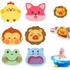 pilyero 6 Pezzi Spugna Neonato Bagnetto, Cartone Animato Spugna Doccia, Ultra Assorbente, Riutilizzabili e Lavabili, Tutte le Forme di Animaletti per Far Innamorare il Tuo Bambino Del Bagnetto